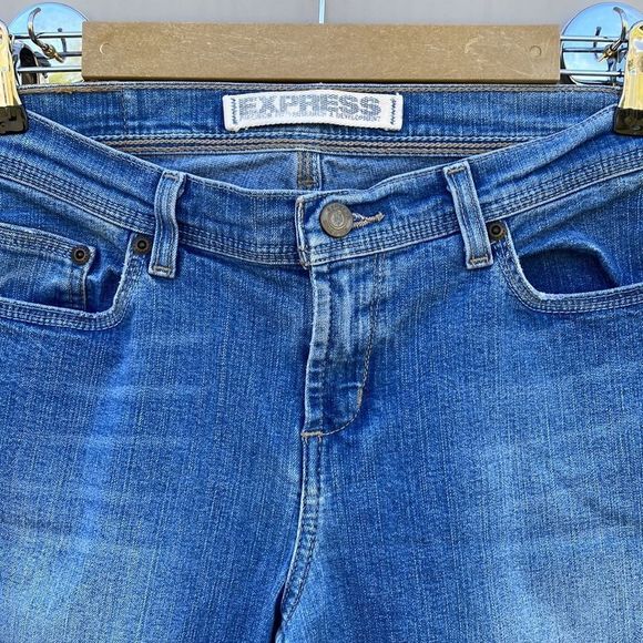 EXPRESS SARULA BOOTCUT DENIM JEANS SZ 8 - Picture 7 of 15